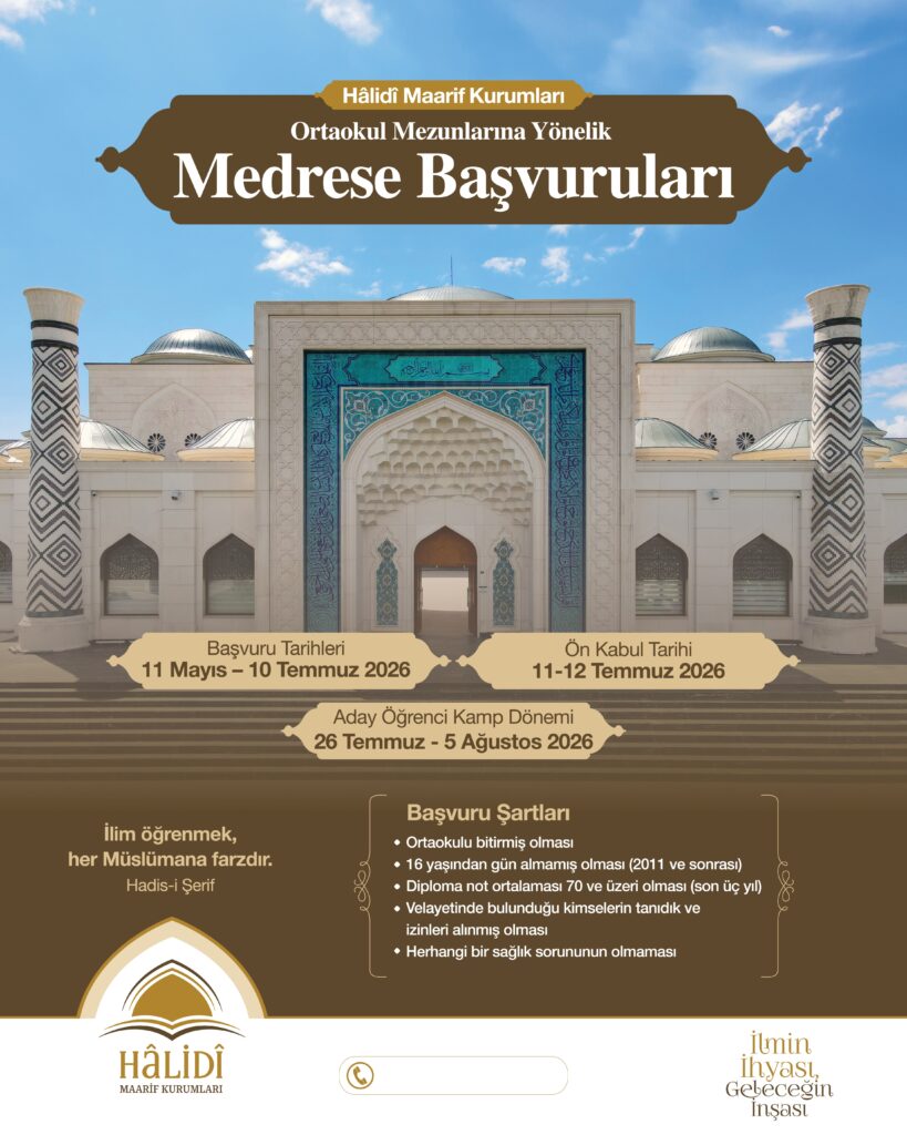 2026-2027 Hâlidî Maarif Kurumları Başvuruları